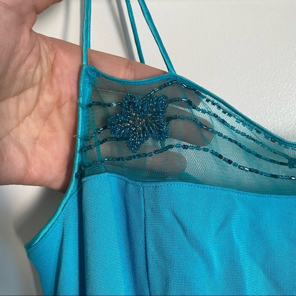 Rimini Vintage Blue Beaded Vintage Inspired Dress 10 - Picture 2 of 5